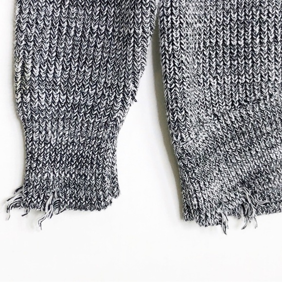 Pistola gray heathered distressed, crewneck sweater - Picture 3 of 10